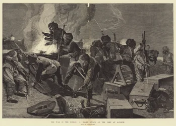 Der Krieg im Sudan, ein Nachtangriff auf das Lager in Souakim